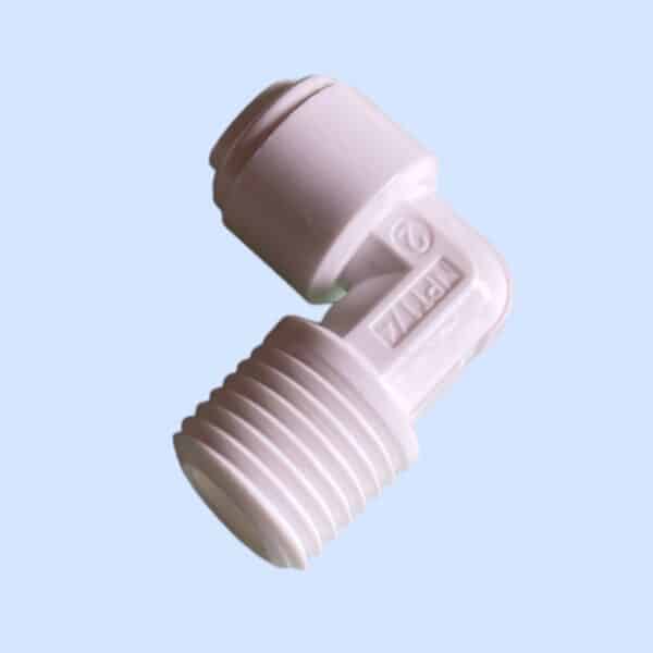 1/4' hjørne quick connect med 3/8' skrue